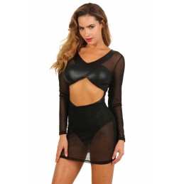 Robe Body Wetlook et Voile