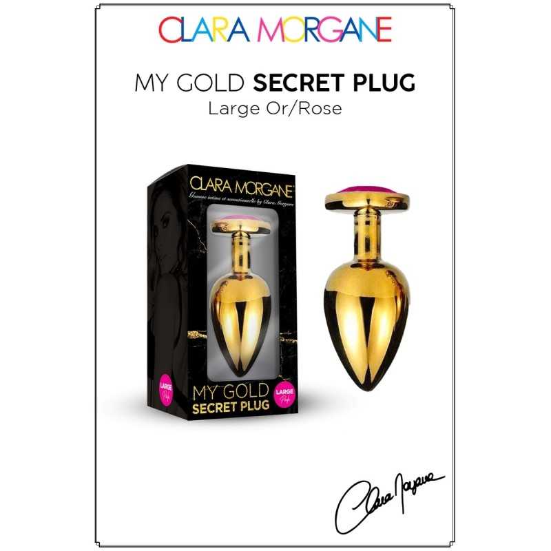 Prestaloveshop My Gold Secret Plug Doré Bijou Rose Prestaloveshop My Gold Secret Plug Doré Bijou Rose