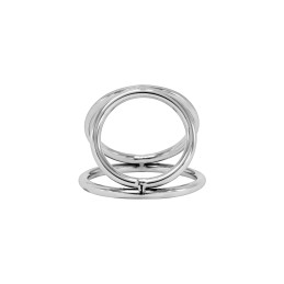 Prestaloveshop Cockring Triple Ring 3 Anneaux Acier