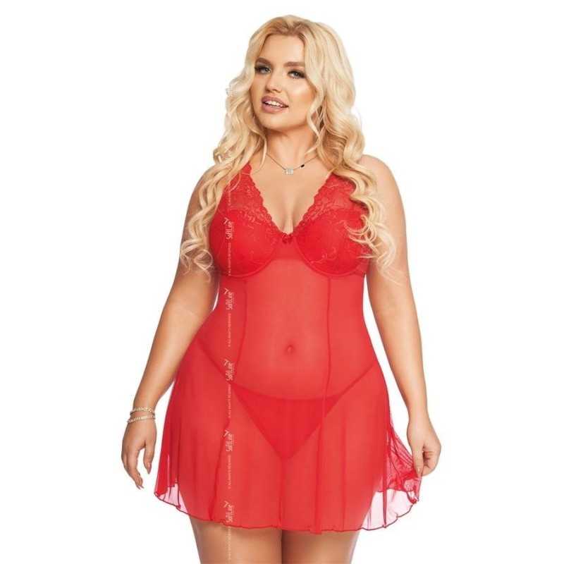 Prestaloveshop Berta Nuisette évasée Grande Taille Prestaloveshop Berta Nuisette évasée Grande Taille
