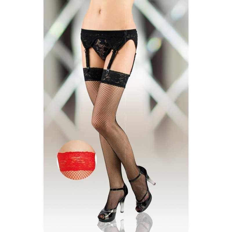 Prestaloveshop Bas Résille Moyenne Jarretière Dentelle pour Prestaloveshop Bas Résille Moyenne Jarretière Dentelle pour