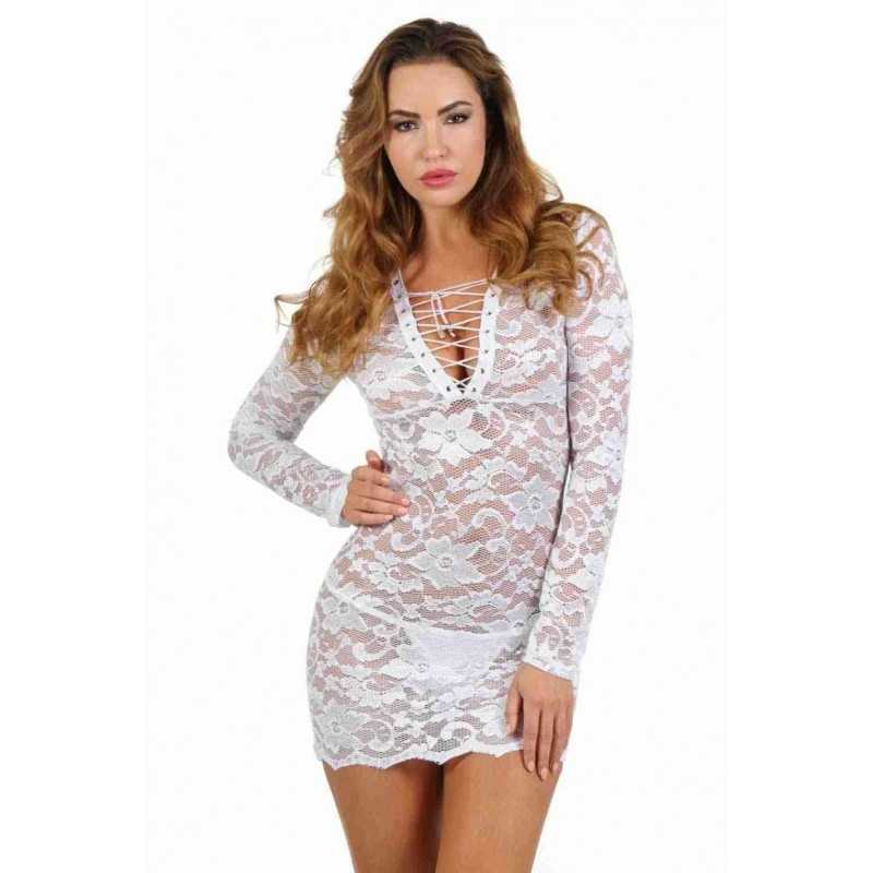 Prestaloveshop Robe Dentelle Lacée Décolleté Prestaloveshop Robe Dentelle Lacée Décolleté