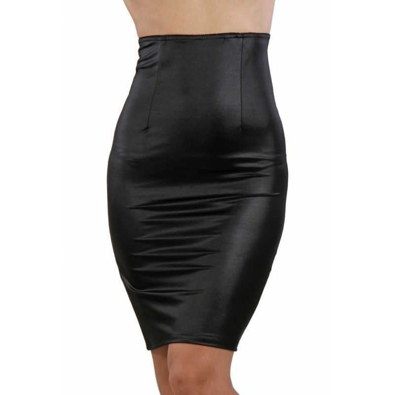 Prestaloveshop Jupe Crayon Wetlook Taille Haute Zip Dos Prestaloveshop Jupe Crayon Wetlook Taille Haute Zip Dos