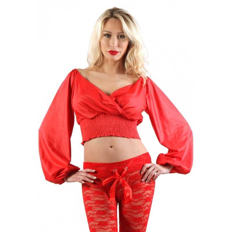 Prestaloveshop Top Court Manches Longues Prestaloveshop Top Court Manches Longues