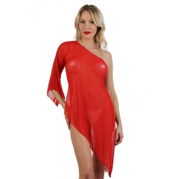 Prestaloveshop Robe Asymétrique Micro Résille