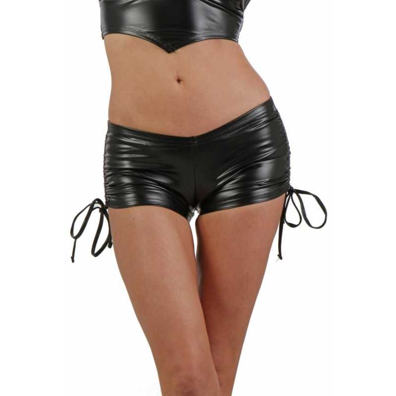 Prestaloveshop Short Wetlook Fluo Lien Ajustement Cotés Prestaloveshop Short Wetlook Fluo Lien Ajustement Cotés