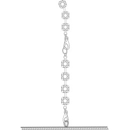 Prestaloveshop Robe Wetlook Dos Chaine Strass F307