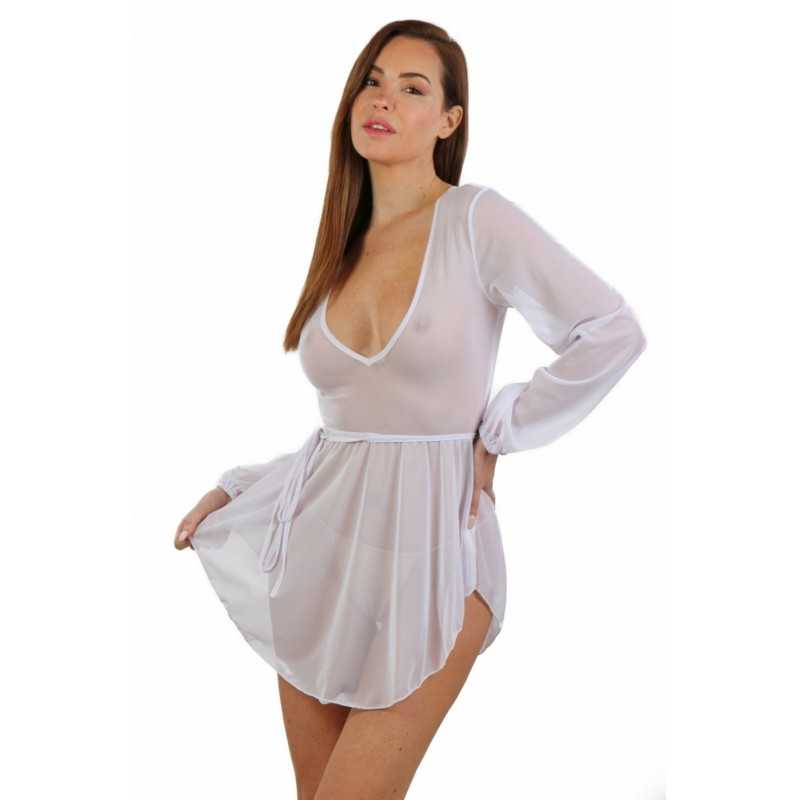 Prestaloveshop Robe Transparente Manches Longues Prestaloveshop Robe Transparente Manches Longues