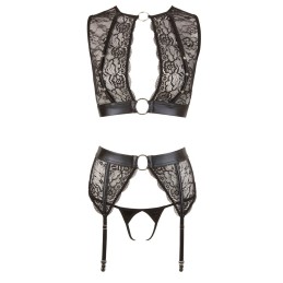 Prestaloveshop Erotique Ensemble dentelle noire wetlook