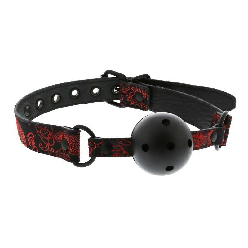 Prestaloveshop Breathable Baillon Boule Simili Cuir et Brocard