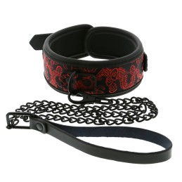Prestaloveshop Collar & Leash Collier Et Laisse Simili Cuir et