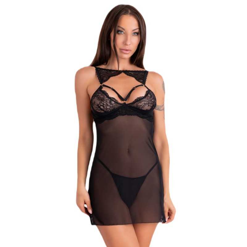 Prestaloveshop Krolina Nuisette haut dentelle string