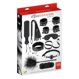 Prestaloveshop Coffret Bondage 10 Pièces Noires