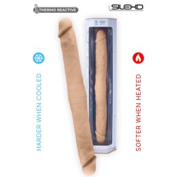 Prestaloveshop Dildo double dong "Thermo Réactive" Modèl 1