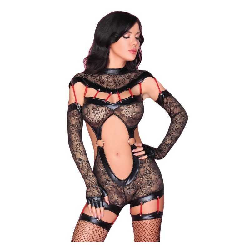 Prestaloveshop Sakura Combinaison dentelle wetlook
