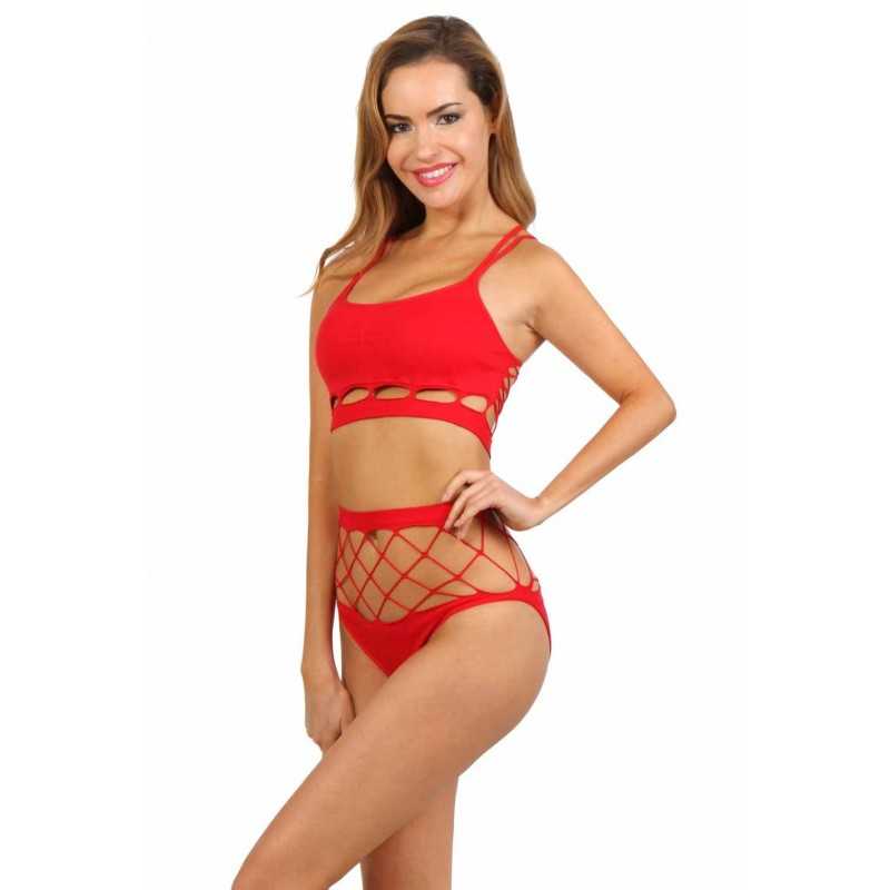 Ensemble brassière culotte résille Ensemble brassière culotte résille