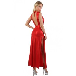 Robe Longue Irisé Large Décolleté Dos Nu