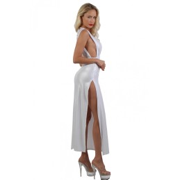 Robe Longue Irisé Large Décolleté Dos Nu
