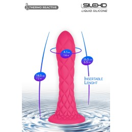 Gode Ventouse Dreamy Fantasy Line Silicone Liquide (7")