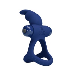 Luchito Double anneau pénis avec lapin stimulateur vibrant clitoris à pile Luchito Double anneau pénis avec lapin stimulateur vibrant clitoris à pile