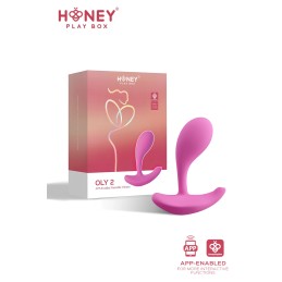Oly 2 rose Stimulateur Point G et clitoris connecté smartphone USB