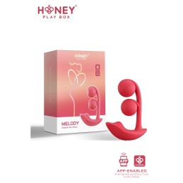 Melody Stimulateur Point G 2 billes et clitoris connecté smartphone USB