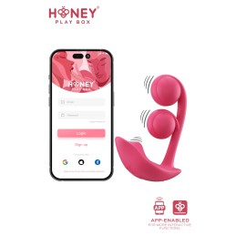 Melody Stimulateur Point G 2 billes et clitoris connecté smartphone USB Melody Stimulateur Point G 2 billes et clitoris connecté smartphone USB
