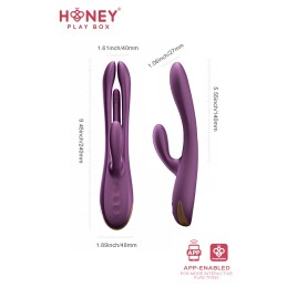 Terri Rabbit tapping stimulation clitoris commande vocale connecté smartphone USB Terri Rabbit tapping stimulation clitoris commande vocale connecté smartphone USB