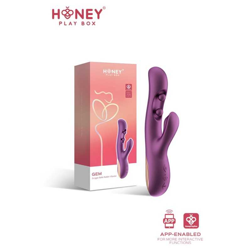 Gem Rabbit stimulation Point G & Clitoris connecté smartphone USB Gem Rabbit stimulation Point G & Clitoris connecté smartphone USB