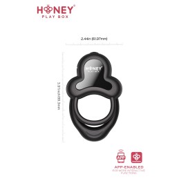 Anello Cockring vibrant pénis testicules connecté smartphone USB