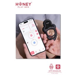 Anello Cockring vibrant pénis testicules connecté smartphone USB