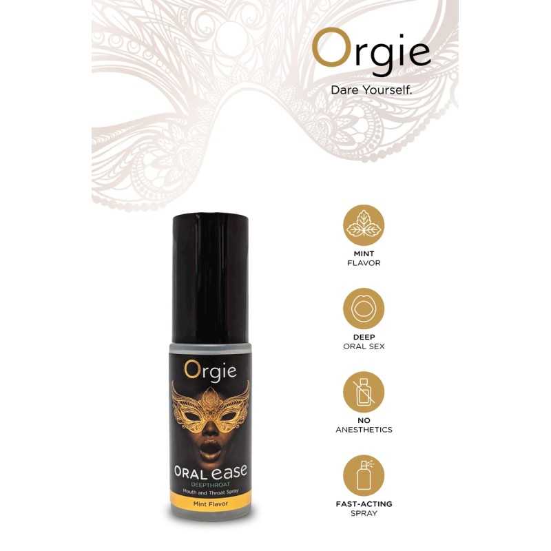 Oral Ease Spray sexe buccal et gorge profonde Menthe Oral Ease Spray sexe buccal et gorge profonde Menthe