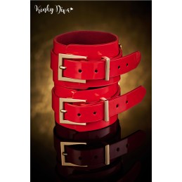 Menottes chevilles Glossy anneau détachable doré Menottes chevilles Glossy anneau détachable doré