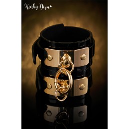 Menottes poignets Glossy anneau clip détachable doré Menottes poignets Glossy anneau clip détachable doré