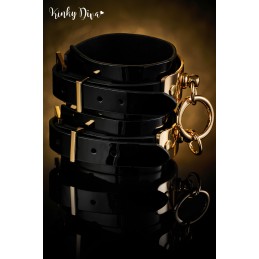 Menottes poignets Glossy anneau clip détachable doré Menottes poignets Glossy anneau clip détachable doré