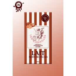 Tablette chocolat aphrodisiaque • Lait Noix de Pécan • 100g