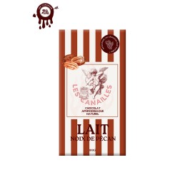Tablette chocolat aphrodisiaque • Lait Noix de Pécan • 100g