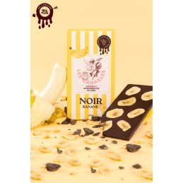 Tablette chocolat aphrodisiaque • Noir Banane croquante •100g Tablette chocolat aphrodisiaque • Noir Banane croquante •100g