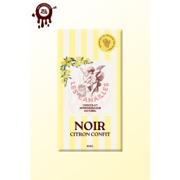 Tablette chocolat aphrodisiaque • Noir Citron confit • 100g