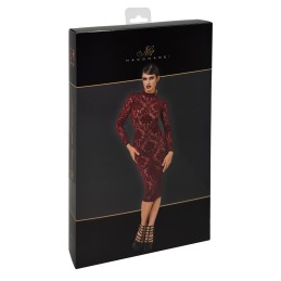 Prestaloveshop Robe mi-longue dos nu transparente flocage Prestaloveshop Robe mi-longue dos nu transparente flocage