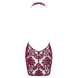 Prestaloveshop Robe courte dos nu transparente flocage brocard Prestaloveshop Robe courte dos nu transparente flocage brocard