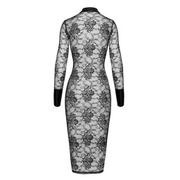 Prestaloveshop Robe mi longue dentelle noire wetlook F376 Prestaloveshop Robe mi longue dentelle noire wetlook F376