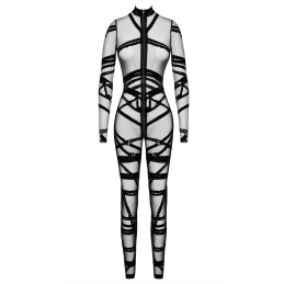 Prestaloveshop Combinaison transparente flocage géométrique Prestaloveshop Combinaison transparente flocage géométrique