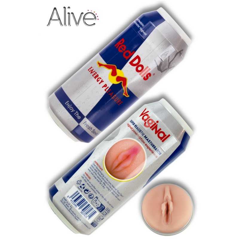 Masturbateur Réaliste Vagin Canette "Red Dolls"