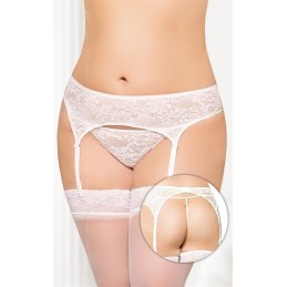 Porte Jarretelles et String En Dentelle Grande Taille